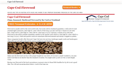 Desktop Screenshot of capecodfirewood.com
